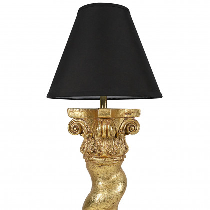 Toscano Bernini Barley Twist Column Floor Lamp - Gold