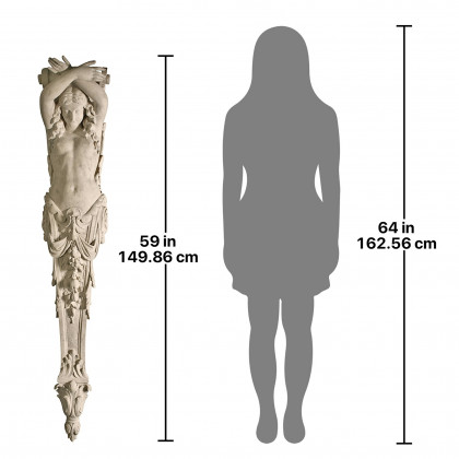 Toscano The Grand Boulevard 9th Arrondissement Architectural Pilaster Wall Sculpture - Large
