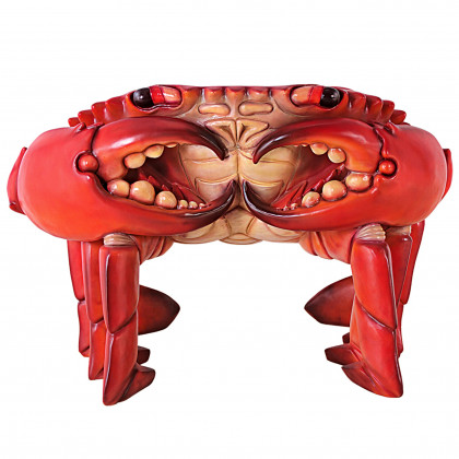 Toscano - Red King Crab Sculptural Chair in Red, Fiberglass