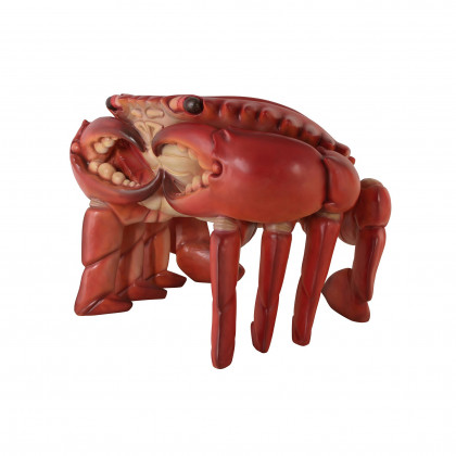 Toscano - Red King Crab Sculptural Chair in Red, Fiberglass