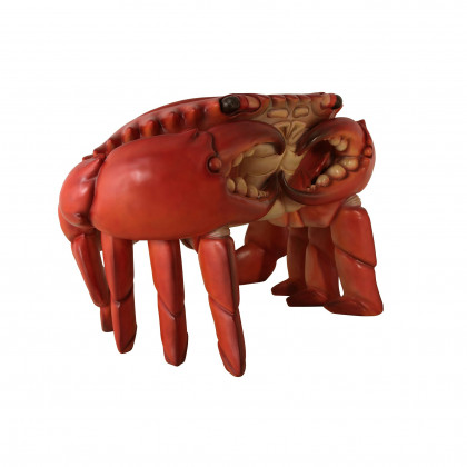 Toscano - Red King Crab Sculptural Chair in Red, Fiberglass