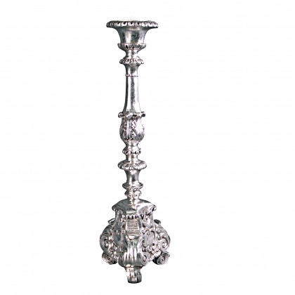 Toscano European Scroll-Footed Grande Candlestick