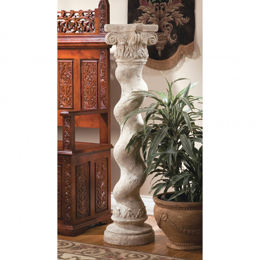 Toscano - Capitoline Barley Corkscrew Statuary Pedestal