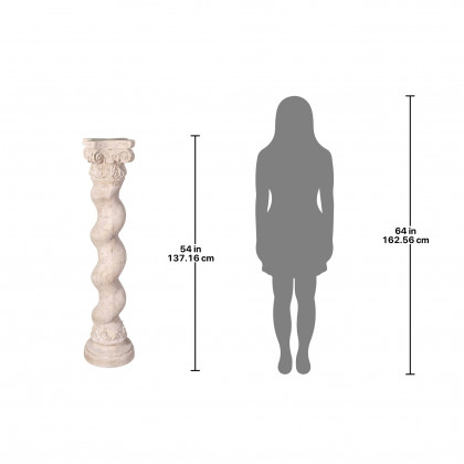 Toscano Capitoline Barley Corkscrew Giant Statuary Pedestal