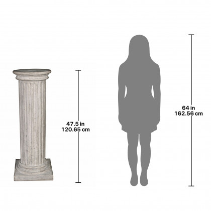 Toscano Classical Greek Fluted Large Plinth