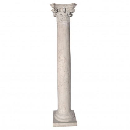 Toscano The Corinthian Architectural Whole Column - Ancient Ivory, Fiberglass