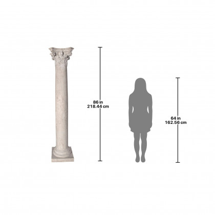 Toscano The Corinthian Architectural Whole Column - Ancient Ivory, Fiberglass