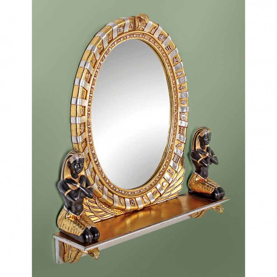 Toscano - King Amenhotep Egyptian Statue Vanity Mirror