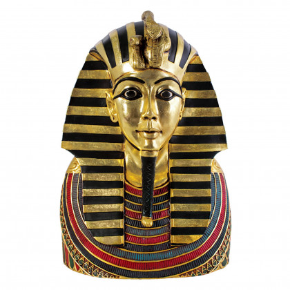 Toscano - The Golden Shroud of Tutankhamen Egyptian Bust Wall Sculpture