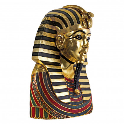 Toscano - The Golden Shroud of Tutankhamen Egyptian Bust Wall Sculpture