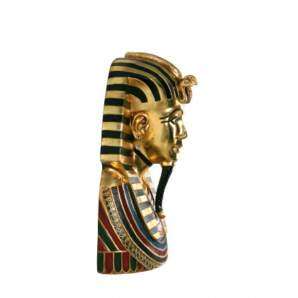 Toscano - The Golden Shroud of Tutankhamen Egyptian Bust Wall Sculpture