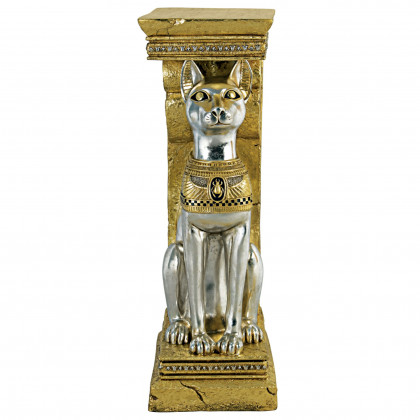 Toscano - Egyptian Cat Goddess Bastet Pedestal Statue