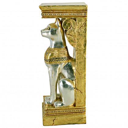 Toscano - Egyptian Cat Goddess Bastet Pedestal Statue