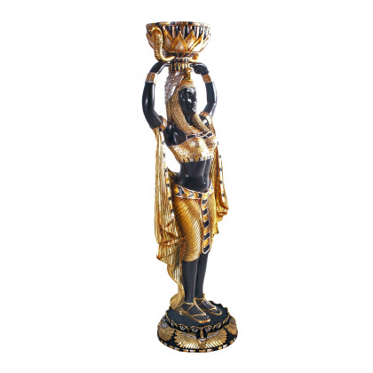 Toscano - Cleopatra Egyptian Nubian Maiden with Urn Grande Statue