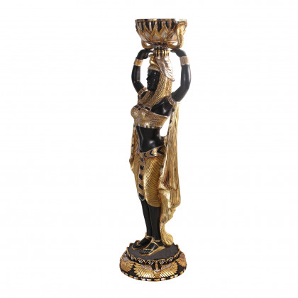 Toscano - Cleopatra Egyptian Nubian Maiden with Urn Grande Statue