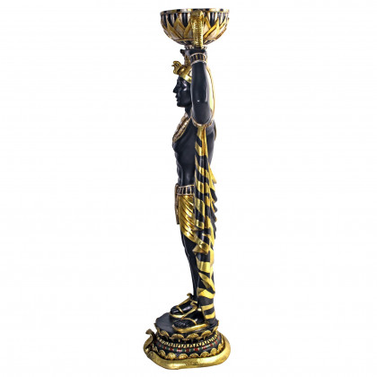 Toscano Cleopatra Egyptian Nubian Guard with Urn-Scale Statue - Large