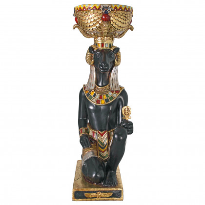 Toscano - Egyptian God Khnum Pedestal Urn Statue