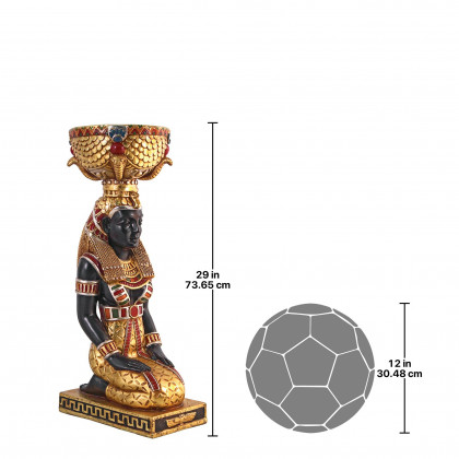 Toscano - The Egyptian Goddess Eset Kneeling Urn Statue