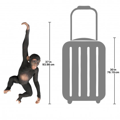 Toscano - Hanging Chimp Jungle Monkey Statue