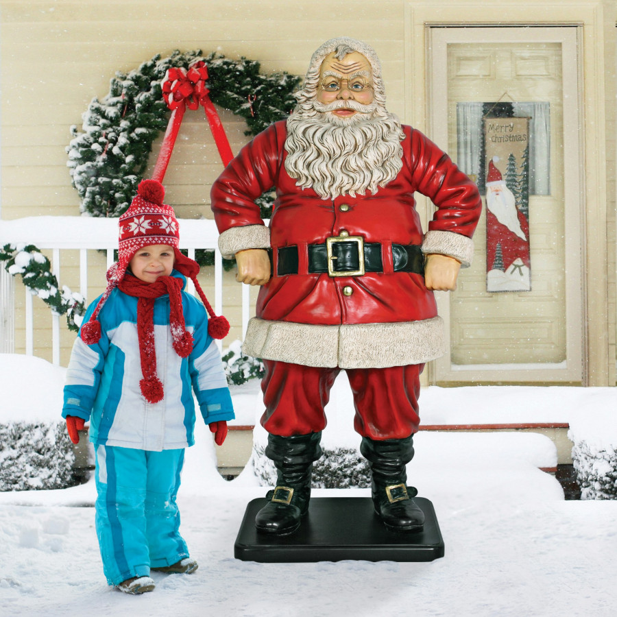 Toscano Jolly Santa Claus Statue - Life-Size