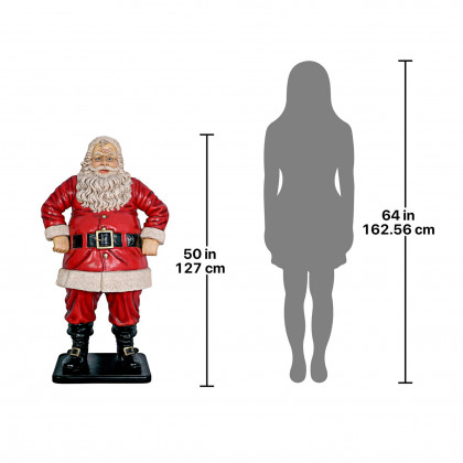 Toscano Jolly Santa Claus Statue - Life-Size