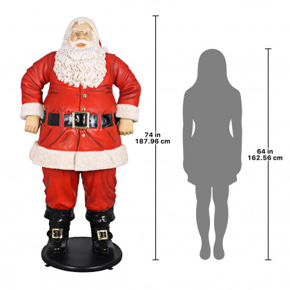 Toscano Jolly Santa Claus Statue - Grande