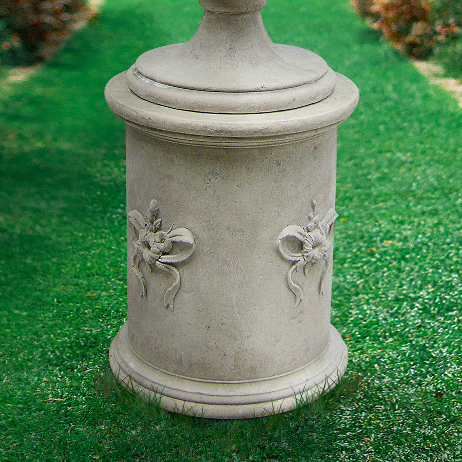 Toscano - English Bow Column Plinth in Ancient Ivory, Fiberglass