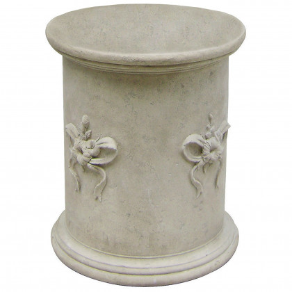 Toscano - English Bow Column Plinth in Ancient Ivory, Fiberglass