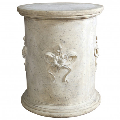 Toscano - English Bow Column Plinth in Ancient Ivory, Fiberglass