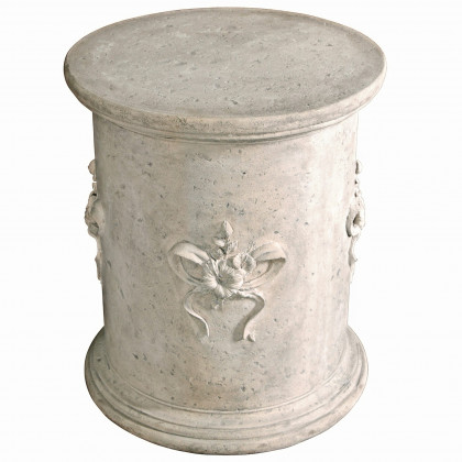 Toscano - English Bow Column Plinth in Ancient Ivory, Fiberglass