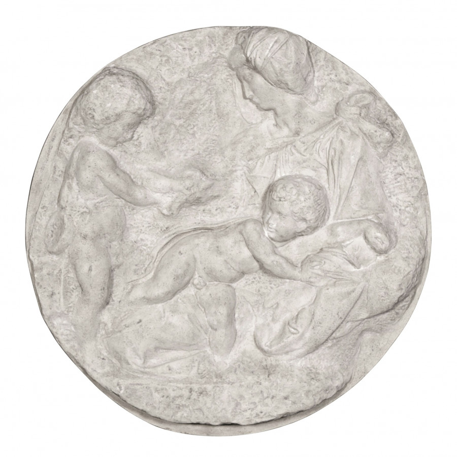 Toscano - Direct Casting of The Virgin and Child with the Infant Saint John Wall Sculpture
