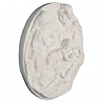 Toscano - Direct Casting of The Virgin and Child with the Infant Saint John Wall Sculpture