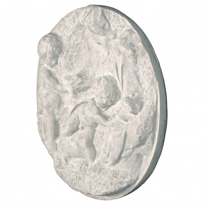 Toscano - Direct Casting of The Virgin and Child with the Infant Saint John Wall Sculpture