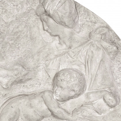 Toscano - Direct Casting of The Virgin and Child with the Infant Saint John Wall Sculpture