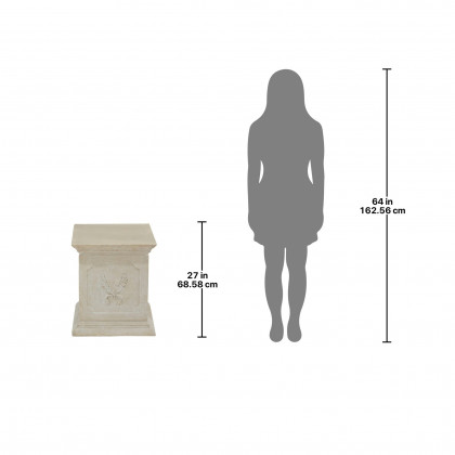 Toscano - Laurel Plinth in Ancient Ivory
