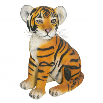 Toscano - The Grand-Scale Sitting Bengal Tiger Cub Statue