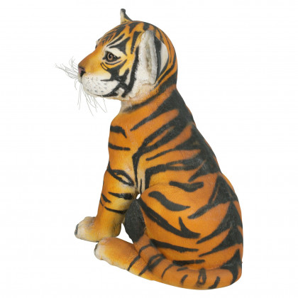 Toscano - The Grand-Scale Sitting Bengal Tiger Cub Statue
