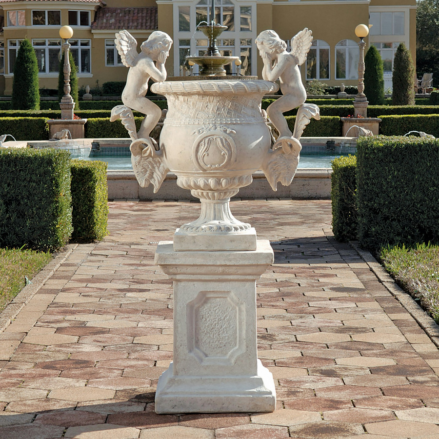 Toscano - Versailles Cherub Urn with Plinth
