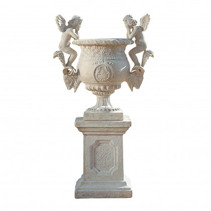 Toscano - Versailles Cherub Urn with Plinth