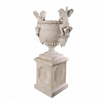 Toscano - Versailles Cherub Urn with Plinth