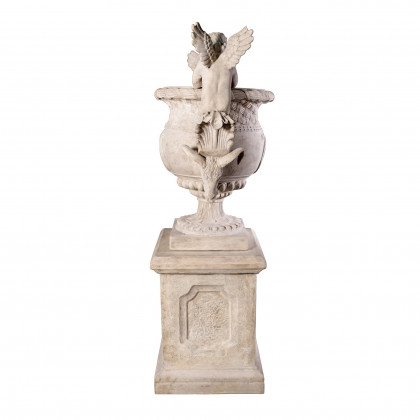 Toscano - Versailles Cherub Urn with Plinth