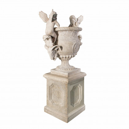 Toscano - Versailles Cherub Urn with Plinth