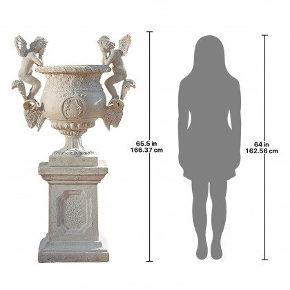 Toscano - Versailles Cherub Urn with Plinth