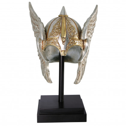 Toscano - Valkyrie Helmet Statue upon Museum Mount