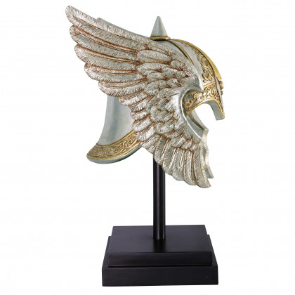 Toscano - Valkyrie Helmet Statue upon Museum Mount