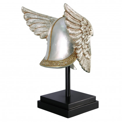 Toscano - Valkyrie Helmet Statue upon Museum Mount