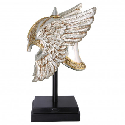 Toscano - Valkyrie Helmet Statue upon Museum Mount