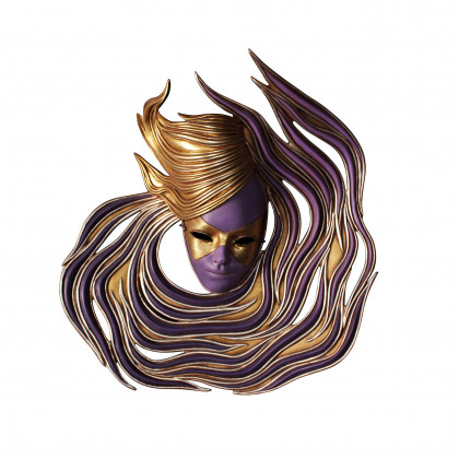 Toscano - Viareggio Carnivale Mask Wall Sculpture