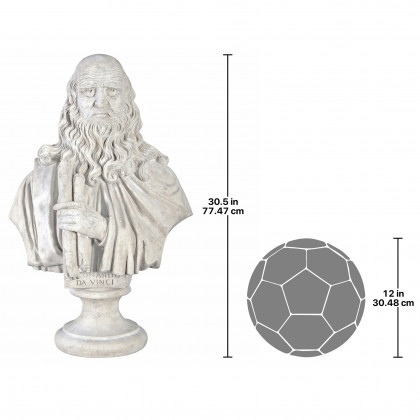 Toscano - Leonardo da Vinci Grand-Scale Sculptural Bust