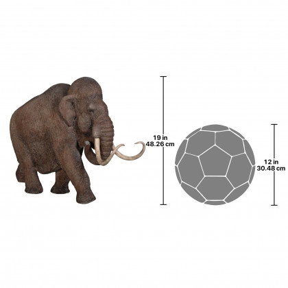 Toscano - Woolly Mammoth Elephant of the Ice Age Scaled Statue